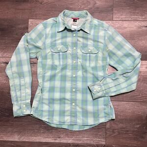 The North Face VaporWick Plaid Hiking Shirt Women’s Small Lightweight Outdoor